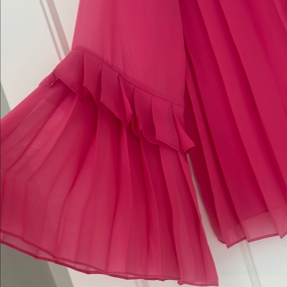 Alexis Pink Ruffled 3/4 Sleeve Blouse - Picture 2 of 8